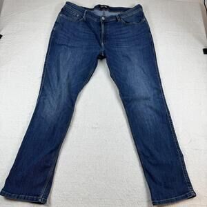 DU/ER Jeans Mens Size 40x30 Blue L2X Relaxed Taper Stretch Denim Casual
